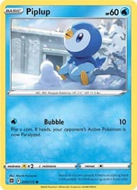 Piplup - SWSH09: Brilliant Stars - Pokemon card