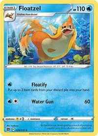 Floatzel - SWSH09: Brilliant Stars - Pokemon card