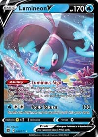 Lumineon V - SWSH09: Brilliant Stars - Pokemon card