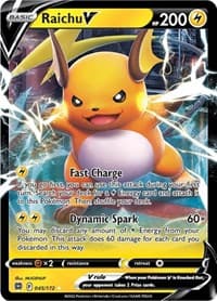 Raichu V - SWSH09: Brilliant Stars - Pokemon card