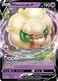 Whimsicott V - SWSH09: Brilliant Stars - Pokemon card