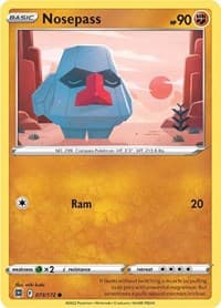 Nosepass - SWSH09: Brilliant Stars - Pokemon card