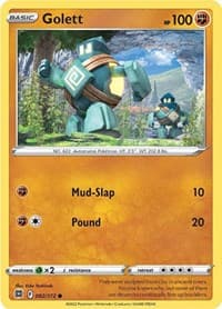 Golett - SWSH09: Brilliant Stars - Pokemon card