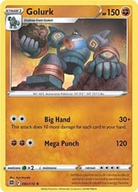 Golurk - SWSH09: Brilliant Stars - Pokemon card