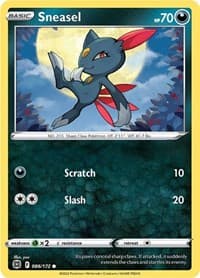 Sneasel - SWSH09: Brilliant Stars - Pokemon card