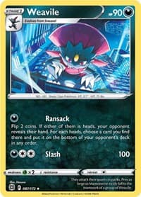 Weavile - SWSH09: Brilliant Stars - Pokemon card