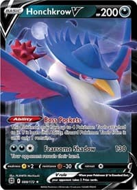 Honchkrow V - SWSH09: Brilliant Stars - Pokemon card