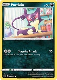 Purrloin - SWSH09: Brilliant Stars - Pokemon card