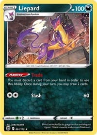 Liepard - SWSH09: Brilliant Stars - Pokemon card