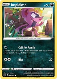Impidimp - SWSH09: Brilliant Stars - Pokemon card