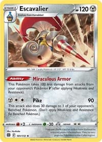 Escavalier - SWSH09: Brilliant Stars - Pokemon card