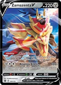 Zamazenta V - SWSH09: Brilliant Stars - Pokemon card