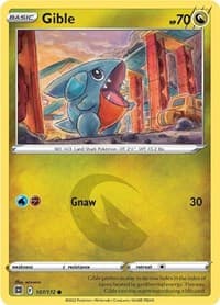 Gible - SWSH09: Brilliant Stars - Pokemon card