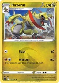 Haxorus - SWSH09: Brilliant Stars - Pokemon card