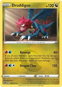 Druddigon - SWSH09: Brilliant Stars - Pokemon card