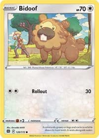 Bidoof - SWSH09: Brilliant Stars - Pokemon card