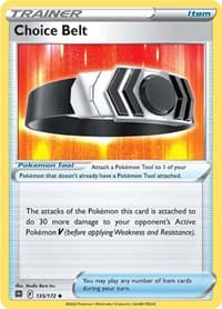 Choice Belt - SWSH09: Brilliant Stars - Pokemon card