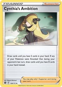 Cynthia's Ambition - SWSH09: Brilliant Stars - Pokemon card