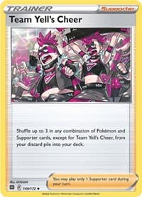 Team Yell's Cheer - SWSH09: Brilliant Stars - Pokemon card