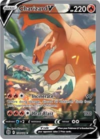 Charizard V (Alternate Full Art) - SWSH09: Brilliant Stars - Pokemon card
