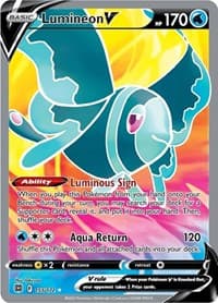 Lumineon V (Full Art) - SWSH09: Brilliant Stars - Pokemon card