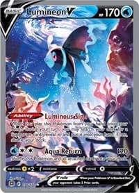 Lumineon V (Alternate Full Art) - SWSH09: Brilliant Stars - Pokemon card