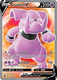 Granbull V (Full Art) - SWSH09: Brilliant Stars - Pokemon card