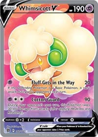 Whimsicott V (Full Art) - SWSH09: Brilliant Stars - Pokemon card