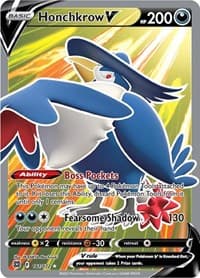 Honchkrow V (Full Art) - SWSH09: Brilliant Stars - Pokemon card
