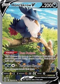 Honchkrow V (Alternate Full Art) - SWSH09: Brilliant Stars - Pokemon card