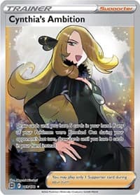 Cynthia's Ambition (Full Art) - SWSH09: Brilliant Stars - Pokemon card