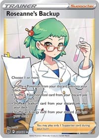 Roseanne's Backup (Full Art) - SWSH09: Brilliant Stars - Pokemon card