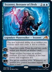 Tezzeret, Betrayer of Flesh - Promo Pack: Kamigawa: Neon Dynasty - Magic: The Gathering card
