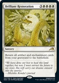 Brilliant Restoration - Promo Pack: Kamigawa: Neon Dynasty - Magic: The Gathering card