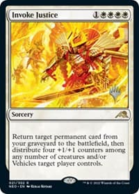 Invoke Justice - Promo Pack: Kamigawa: Neon Dynasty - Magic: The Gathering card