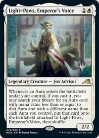 Light-Paws, Emperor's Voice - Promo Pack: Kamigawa: Neon Dynasty - Magic: The Gathering card