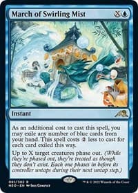 March of Swirling Mist - Promo Pack: Kamigawa: Neon Dynasty - Magic: The Gathering card
