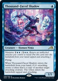Thousand-Faced Shadow - Promo Pack: Kamigawa: Neon Dynasty - Magic: The Gathering card