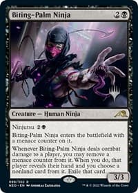 Biting-Palm Ninja - Promo Pack: Kamigawa: Neon Dynasty - Magic: The Gathering card