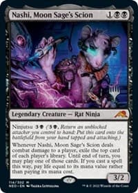Nashi, Moon Sage's Scion - Promo Pack: Kamigawa: Neon Dynasty - Magic: The Gathering card