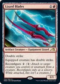 Lizard Blades - Promo Pack: Kamigawa: Neon Dynasty - Magic: The Gathering card
