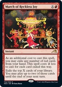 March of Reckless Joy - Promo Pack: Kamigawa: Neon Dynasty - Magic: The Gathering card