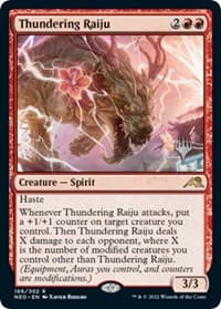 Thundering Raiju - Promo Pack: Kamigawa: Neon Dynasty - Magic: The Gathering card