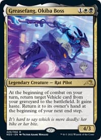 Greasefang, Okiba Boss - Promo Pack: Kamigawa: Neon Dynasty - Magic: The Gathering card