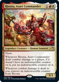 Risona, Asari Commander - Promo Pack: Kamigawa: Neon Dynasty - Magic: The Gathering card