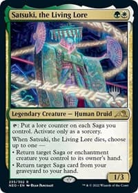 Satsuki, the Living Lore - Promo Pack: Kamigawa: Neon Dynasty - Magic: The Gathering card
