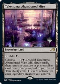 Takenuma, Abandoned Mire - Promo Pack: Kamigawa: Neon Dynasty - Magic: The Gathering card