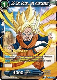 SS Son Goten, the Interceptor - Realm of the Gods Pre-Release Cards - Dragon Ball Super: Masters card