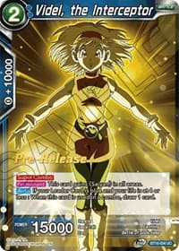 Videl, the Interceptor - Realm of the Gods Pre-Release Cards - Dragon Ball Super: Masters card
