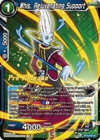 Whis, Rejuvenating Support - Realm of the Gods Pre-Release Cards - Dragon Ball Super: Masters card